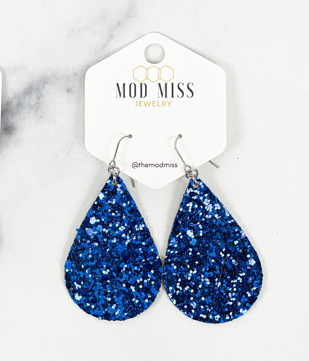 Glitter deals teardrop earrings