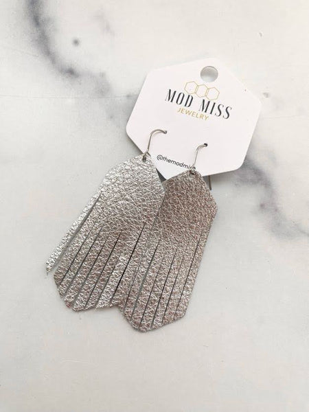 Metallic Fringe Earrings