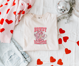 Howdy Valentine Disco Heart Adult Tee Shirt