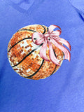 Basketball and Pink Ribbon