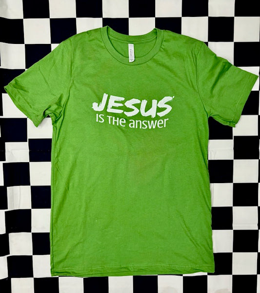 Jesus is the Answer Adult Tee Shirt