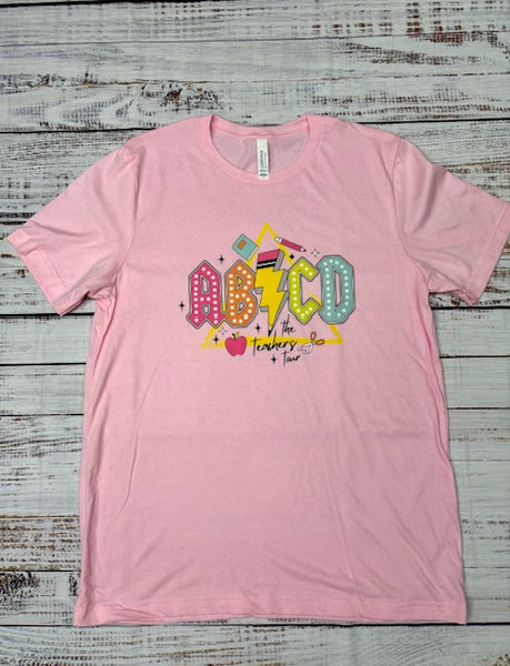 ABCD Teacher Adult Tee Shirt