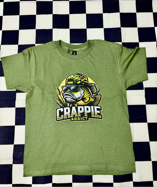 Crappie Addict Kid Tee Shirt