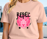 Rebel Tiger Adult Tee Shirt