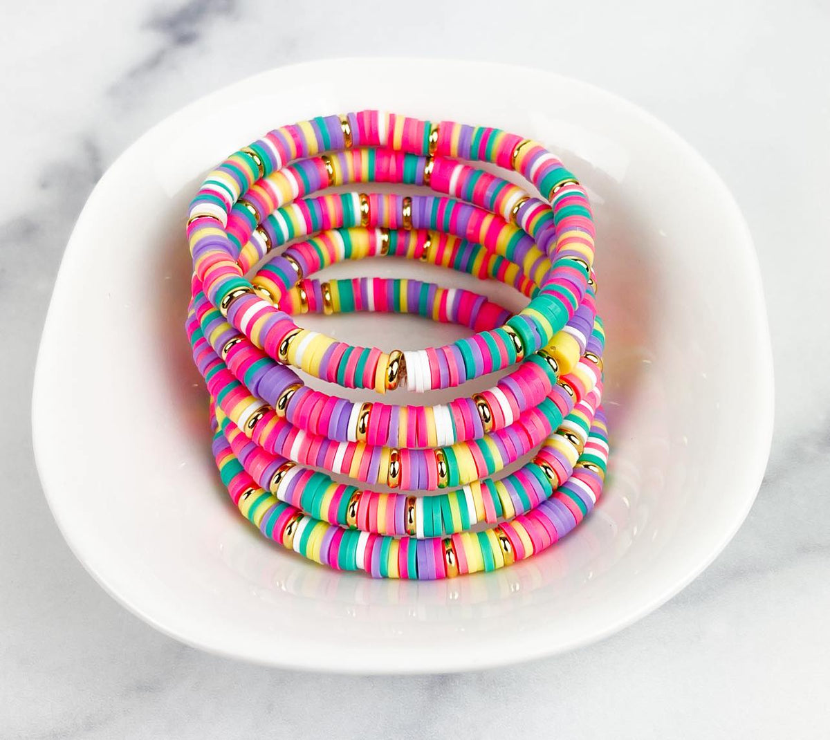 Heishi Small 6mm Color Pop Bracelet 