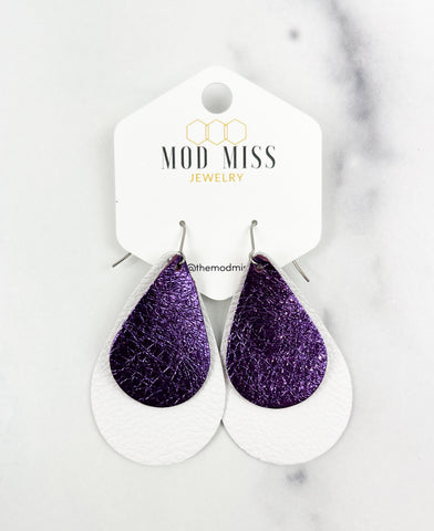 products/MetallicPurpleonWhiteStackedTeardropLeatherEarrings.jpg